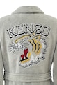 Kenzo szlafrok bawełniany KVTIGER Grey L szary 1038785