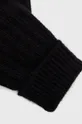Γάντια από μείγμα μαλλιού Pieces μαύρο