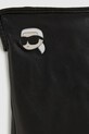 Accessori Karl Lagerfeld guanti in pelle A4W33112 nero