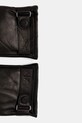 Armani Exchange rękawiczki skórzane XM001969.AF19481 czarny AA00
