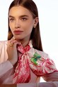 Шелковый платок на шею Lilou красный APASZKA/SILK/RED