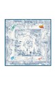 Hodvábna šatka Lilou hodváb modrá APASZKA/SILK/BLUE/90