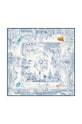 Lilou eșarfă de mătase matase albastru APASZKA/SILK/BLUE/90