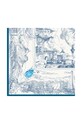 Lilou eșarfă de mătase albastru APASZKA/SILK/BLUE/90