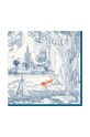 Hodvábna šatka Lilou APASZKA/SILK/BLUE/90 modrá