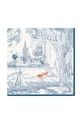 Lilou eșarfă de mătase APASZKA/SILK/BLUE/90 albastru