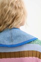 Renewed kołnierz ozdobny z denimu creative upcycling niebieski denim.collar.upc