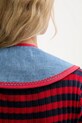 Renewed kołnierz ozdobny z denimu creative upcycling niebieski denim.collar.upc