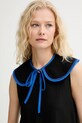 Akcesoria Renewed kołnierz ozdobny z denimu creative upcycling denim.collar.upc czarny