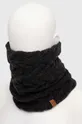 Buff scaldacollo con aggiunta di lana nero