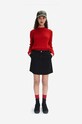 A.P.C. fustă din denim din bumbac Jupe Brigitte COFBV.F06362 negru AA00