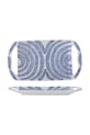 Tanjur za posluživanje Bloomingville Karlie 40 x 2,5 x 22 cm plava 82068466