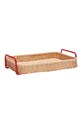 Hübsch taca dekoracyjna Splint 42 x 27 x 10 cm czerwony 991913