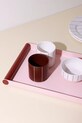 Design Letters taca do serwowania Ray L/30 x 25,5 x 3,2 cm 10101702PINKBURGUN różowy AA00