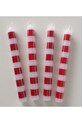 Boltze świeca dekoracyjna 20 cm 4-pack czerwony 2051293
