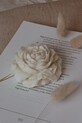 Свічка декоративна Temida Peony 70 g бежевий 5908451651091