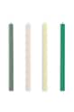 Набір свічок HAY Square Candle 2,2 x 24 cm 4-pack зелений AE729.F444