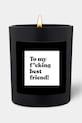 CandleHand świeca zapachowa sojowa Best F*cking Friend czarny chat.bd.2.b.w