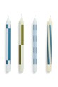 HAY set de lumânări Pattern 24 x 2,2 cm 4-pack multicolor AB361.D783