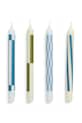 HAY set de lumânări Pattern 24 x 2,2 cm 4-pack multicolor AB361.D783
