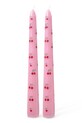Rice świeca dekoracyjna Cherry Love 20,5 x 2,5 x 4,5 cm 2-pack różowy CDPRI.2ZCHERI