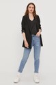 Pieces Jeansy 17102085 niebieski AA00