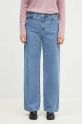 Carhartt WIP jeansy Jane high granatowy I030497.BLUE.HEAVY