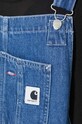 Carhartt WIP ogrodniczki jeansowe I031250 granatowy