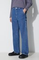Carhartt WIP jeans I031251 W Pierce Pant Straight albastru I031251