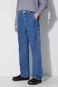 Τζιν παντελόνι Carhartt WIP I031251 W Pierce Pant Straight μπλε I031251