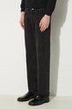 Хлопковые джинсы Wood Wood Sol Rigid Denim Slim Fit чёрный 12235803.7051