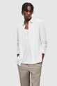 Бавовняна сорочка AllSaints довгий білий MS021U