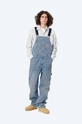 plava Traper tregerice Carhartt WIP Bib Overall Muški