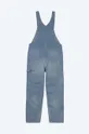 modrá Džínové lacláče Carhartt WIP Bib Overall