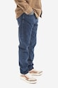 Бавовняні джинси Carhartt WIP I029207.BLUE.ONE.W темно-синій