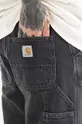 czarny Carhartt WIP jeansy bawełniane