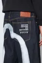 granatowy Evisu jeansy