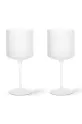 ferm LIVING kieliszek do wina 2-pack biały 1104270093