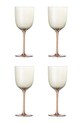 Bloomingville zestaw kieliszków do wina Aston 350 ml 4-pack brązowy 82072596
