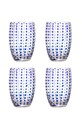 Набор стаканов Bloomingville Brinley 350 ml 4 шт голубой 82072202