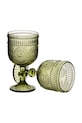 Σετ ποτηριών κρασιού home & lifestyle Elise 330 ml HTIA0268 πράσινο AA00
