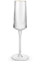Ποτήρι σαμπάνιας vtwonen Gold Rim 230 ml 4-pack διαφανή 52133001