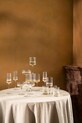 vtwonen kieliszek do szampana Gold Rim 300 ml transparentny 52133002