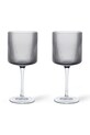 ferm LIVING zestaw kieliszków do wina 325 ml 2-pack czarny 1104270092