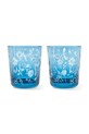 Pols Potten zestaw szklanek scattered flower 8 x 9 cm 2-pack niebieski 140.230.232
