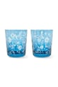 Pols Potten zestaw szklanek scattered flower 8 x 9 cm 2-pack niebieski 140.230.232