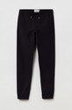 OVS pantaloni de trening pentru copii bumbac negru 1476581.BOY.10.15YEARS.