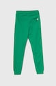 Detské bavlnené tepláky United Colors of Benetton 3J68CF01P.G.NOS zelená AA00