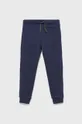 темно-синій Дитячі бавовняні штани United Colors of Benetton Для хлопчиків