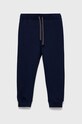 Дитячі бавовняні штани United Colors of Benetton меланж темно-синій 3J70GF010.P.NOS